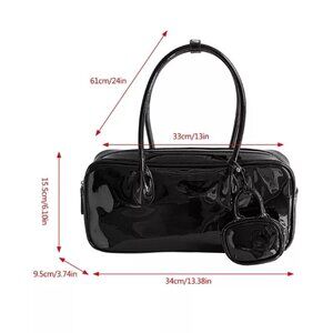 Versatile Large PU Handbag For Ladies Women Shoulder Purse Casual Underarm Bag